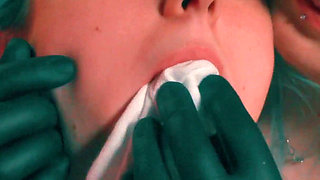 Mean Stepmother Shoves Dirty Socks Down Her Stepdaughter's Throat Instead of Food and Makes Her Clean up the Messy House