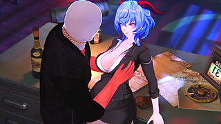 Genshin Impact - Ganyu Late Night Office Pleasure - 3D Hentai Animations
