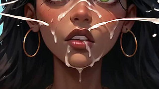 This Mischievous Dark-hued Gal Is Lying on the Beach, Prepped for Some Beach Fuck-fest with a Messy XXX!