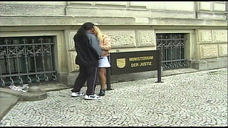 Blonde Babe Sucks Cock in Bathroom and Car