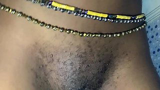 Hot ebony babe front and back view POV CLOSE UP