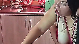 My Hot Stepmom Gets Devoured in the Kitchen - Rea Fucked Standing