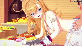 Escoffier Hot Sex on the Kitchen - Genshin Impact