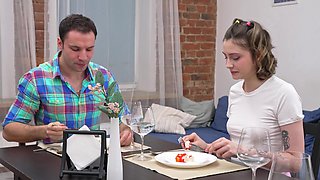 Teen's sultry suck in Funkytown