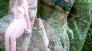 Amateur Outdoor Brunette Masturbates