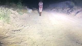 Anne Steele Nude Flashing on Road