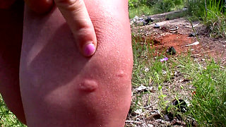 Ebony girl finds a dick on the street and takes it immediately