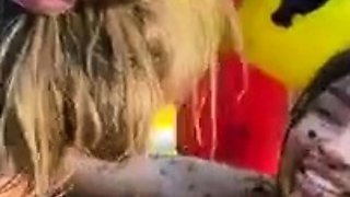 Lana Rhoades Lesbian Mud Wrestling With Brittanya Razavi