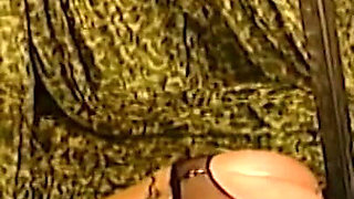 Dominates dildo penetrated in big boobs slave