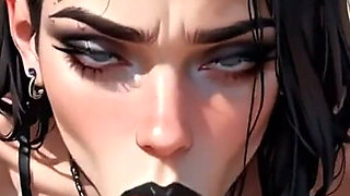 Anime Ai Tattooed Girl Gives Her Friend a Blowjob He'll Never Forget