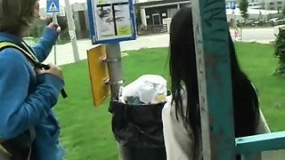 Fucking at the bus stop