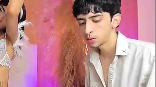 Small tits shemale fucked hard by dude