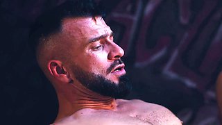Ruslan Angelos Monster Cock Barebacks Alex Brand in Mafia Den