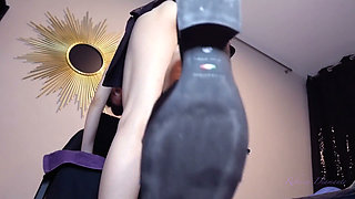 Lick the Dirty Soles of My Italian Sandals, in Absolute Silence, Secrecy and Submission