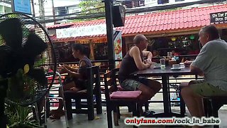 Big boobs amateur hottie sex outdoor in public