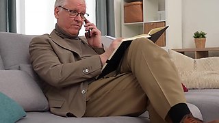 Naughty Latina slut seduces her old professor