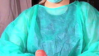 Nurse Decided to Try Out My Dick in Practice, Fast Jerking off