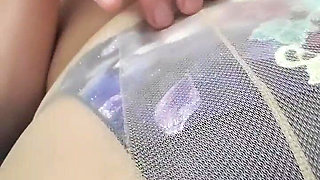 Wearing Pantyhose and Fingering My Crotch