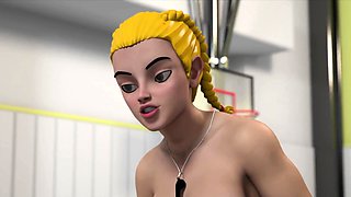 GIANTESS coach - 3D Hentai School Porn EngDubbed