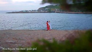 Mila Amore & Alissa Foxy Public