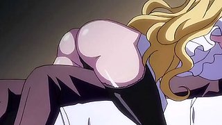 Blonde maid serves creamy morning ride in vintage uniform