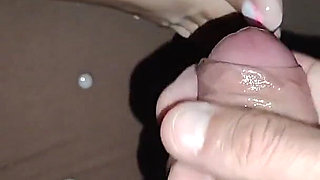 Secret Sperm on the Feet of a Stepsister. a Little Sperm at the Beginning of the Video and a Lot at the End!