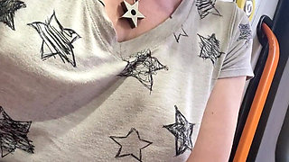 Pussy N Pubes Play in Transport Makes My Fingers Smell Amazing!