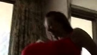 Beautiful Brunette Big Boobs Rides Fake Cock