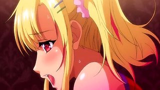 Beautiful girls express their love for cock in hentai action