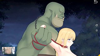 Two hot blondies get plowed by muscle orcs - Loopqueen