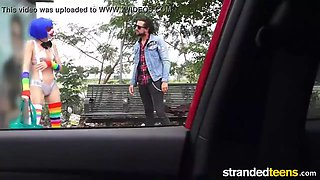 Strandedteens - dirty clown gets into some hilarious biz