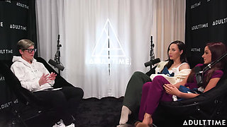 Pornstars Podcast After Lesbian Hookup! Vanna Bardot & Melissa Stratton the Adult Time Podcast