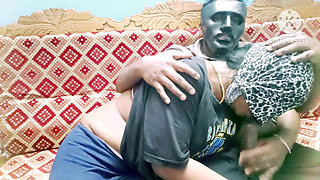 Hot Tamil Secretary Having Fun with Her Boss with Loud Moaning