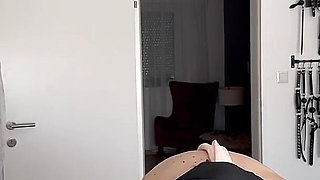 Pantyhose Layering and Crop Spanking