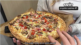 Cold Pizza? Take Off Your Pants And Work It With Your Holes