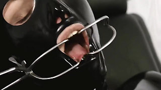 Tease and denial on gynchair in the Clinic with fucking machine