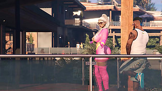 GTA 5 Franklin Hires Premium Lady in his Vinewood Mansion PART1