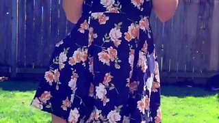 Amateur striptease and Solo masturbation