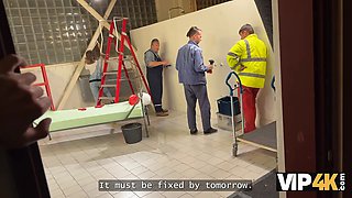 Vip4k. teenie is having a few ejaculations while her boss is fucking her at the workplace