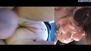 Hardcore Rough Anal Pounding Makes Her Squirt & Moan - Italian MILF Takes a Huge Creampie