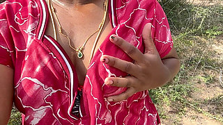 Tamil Girl Flashing Outdoor Secret Sex with Her Boyfriend