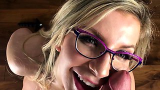 Amateur blonde teen blowjob and fucking in the bathroom