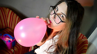 Balloons Stuffing Humiliation - Bunny Looner eng Sub - Spa Audio