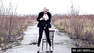 Female orgasm trailer with insatiable Petite Blonde from TLE