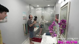 BTS: My Talking Dick Says Fuck My Stepmom - Amateur MILF Big Ass Doggy Style Creampie