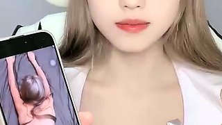 Close up funny cock jerking