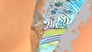 Pierced Tits Exposed and Hairy Pussy Fingered Deep