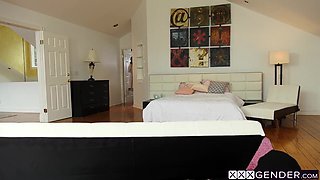 Messy bbc thief plumbed insatiable transgirls Lena Moon cock-squeezing brown sphincter