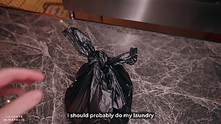 Hot Stranger Left Me Her Panties at the Laundromat and I Returned Them by Fucking Her