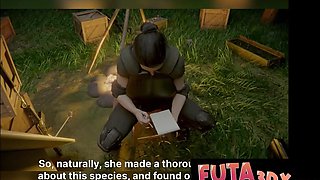 FUTA3DX - Big-boobed COUGAR Soldier Found & Penetrated By Hermaphroditism Elves at Campground